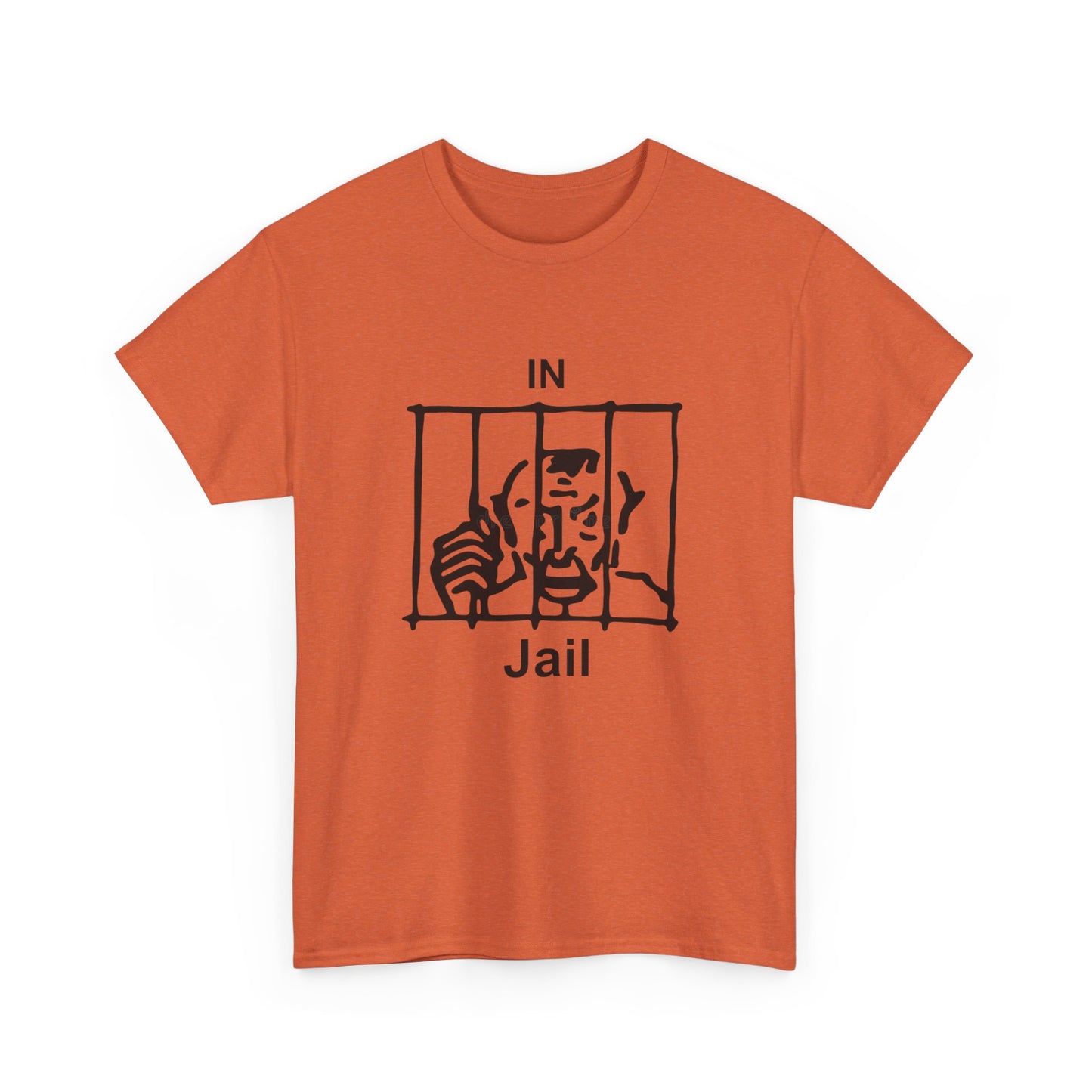 In Jail Graphic T Shirt NEW Unisex Heavy Cotton Tee
