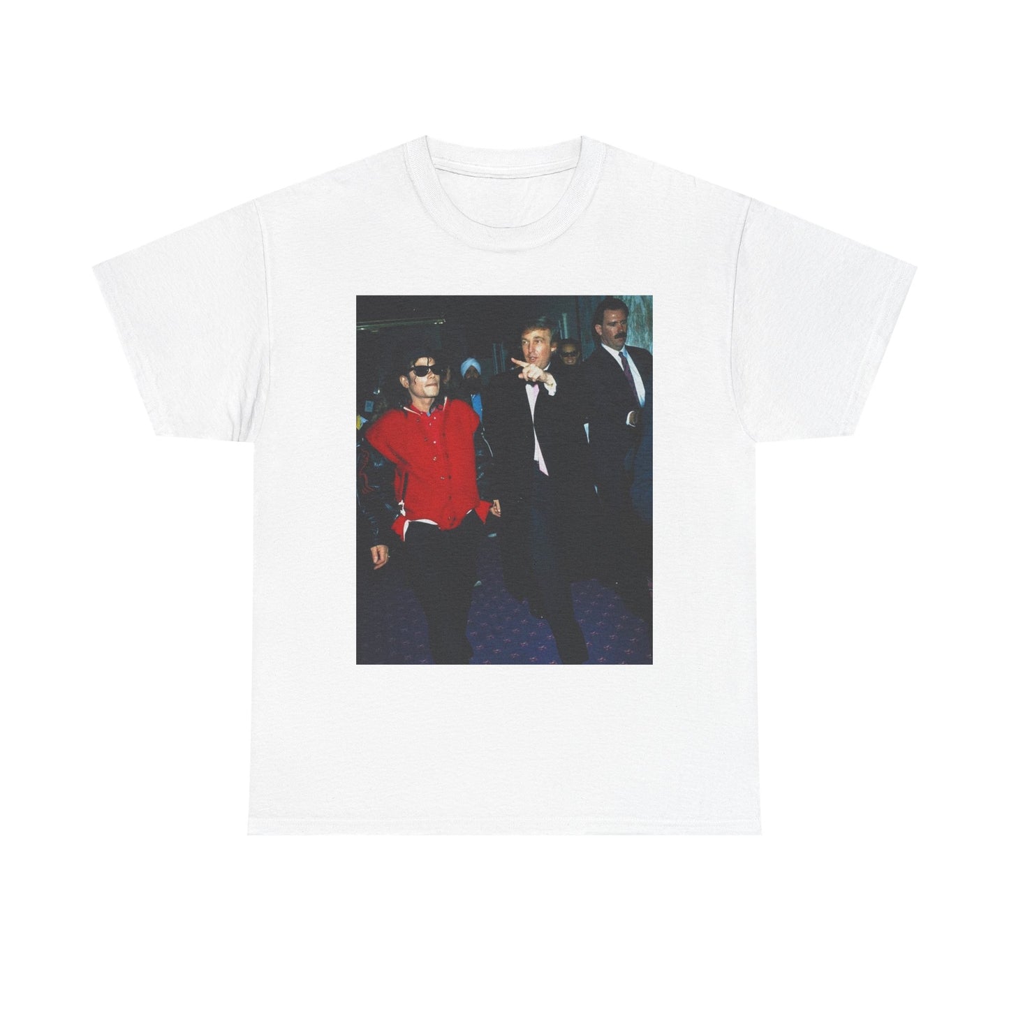 Trump Michael Jackson Graphic T Shirt Vintage Retro Unisex Heavy Cotton Tee