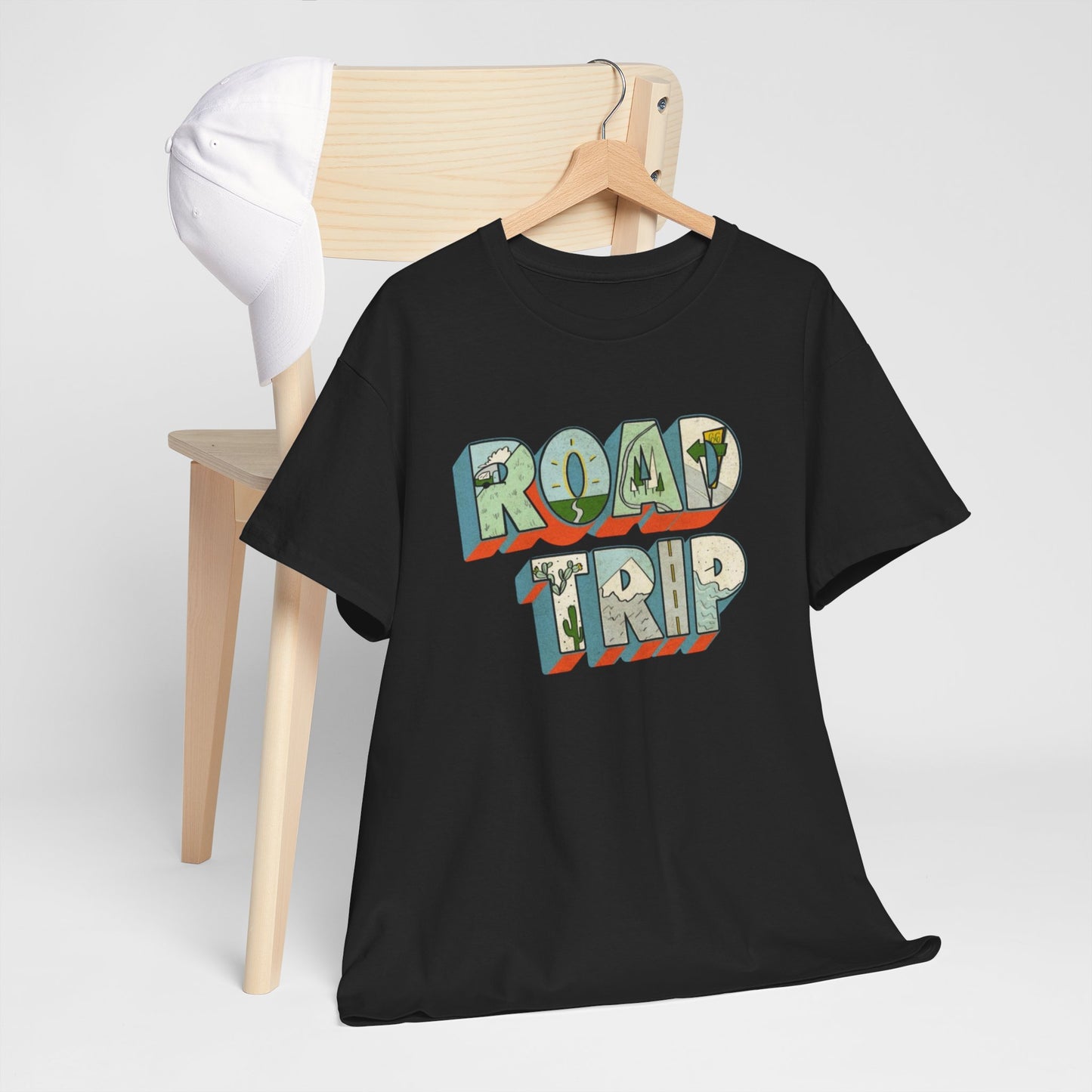 Road Trip Graphic T Shirt NEW ADULT Unisex Heavy Cotton Tee