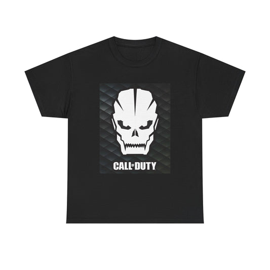 Call Of Duty Skull Tshirt GamerTag Poster Video Games Unisex Heavy Cotton Tee