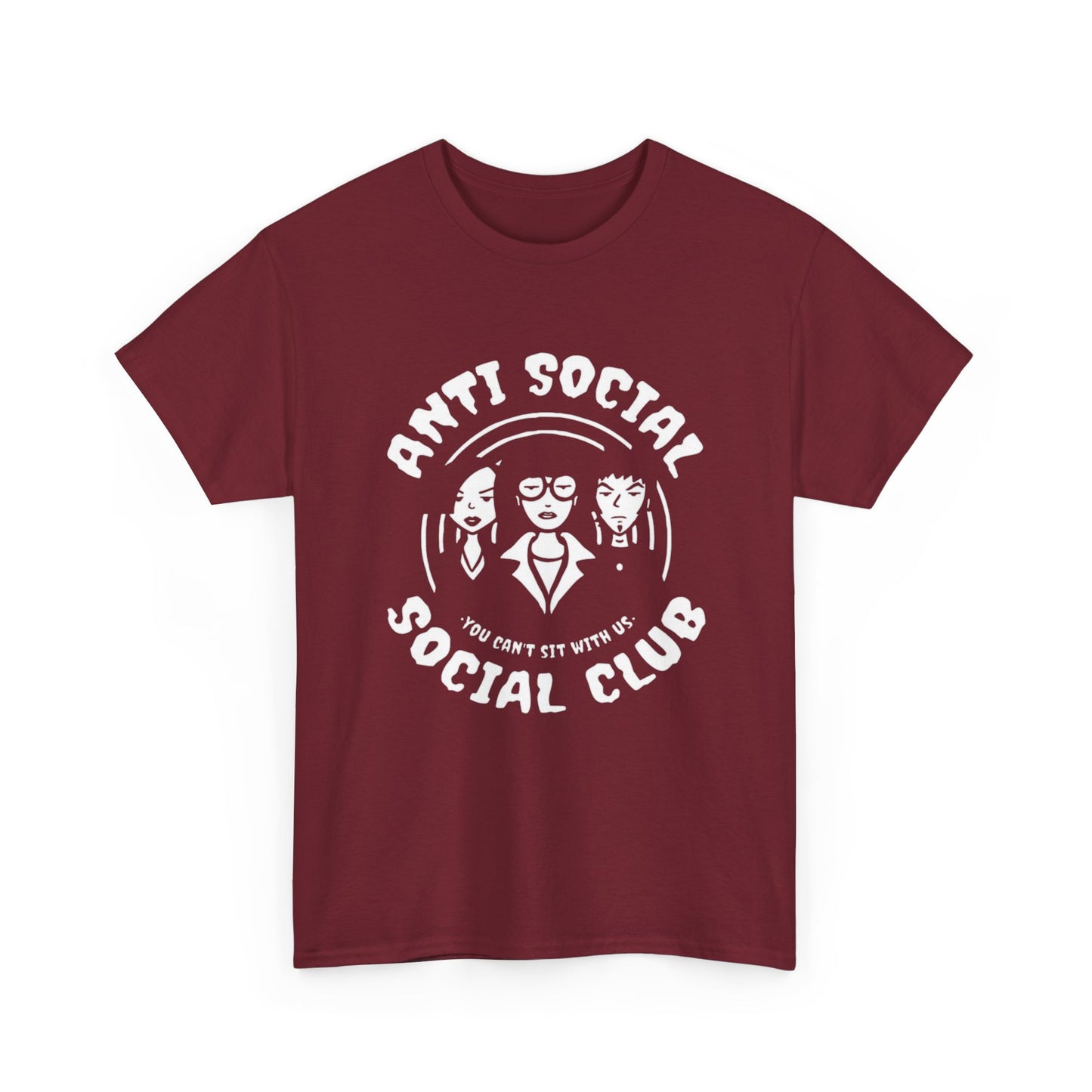 Anti Social Club Graphic T Shirt Unisex Heavy Cotton Tee