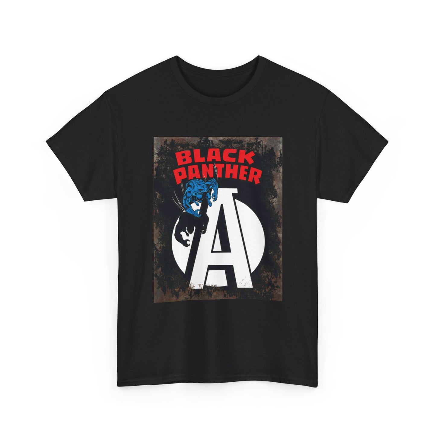 Black Panther Tshirt Retro Movie Poster Superhero Unisex Heavy Cotton Tee