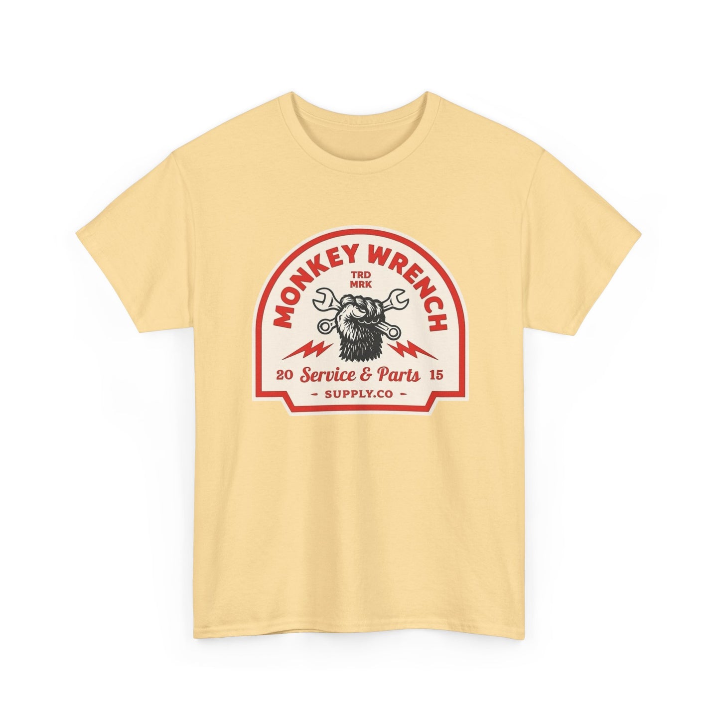 Monkey Wrench Graphic T Shirt Unisex Heavy Cotton Tee
