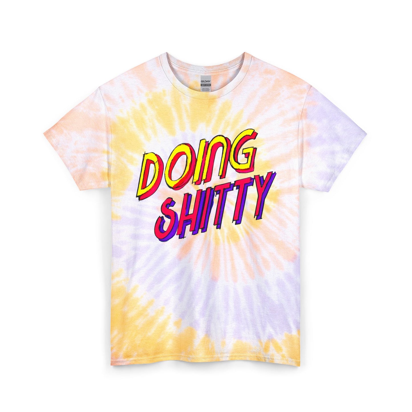 Doing Bad Graphic Funny T Shirt Unisex Tie Dye Cotton Tee