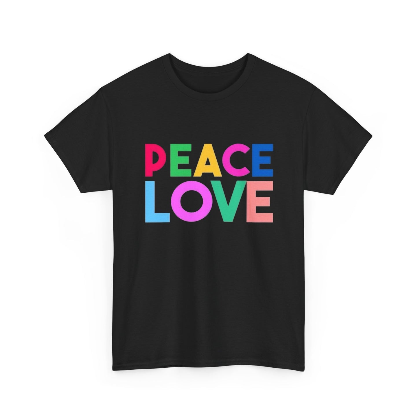Peace Love Graphic T Shirt Adult NEW