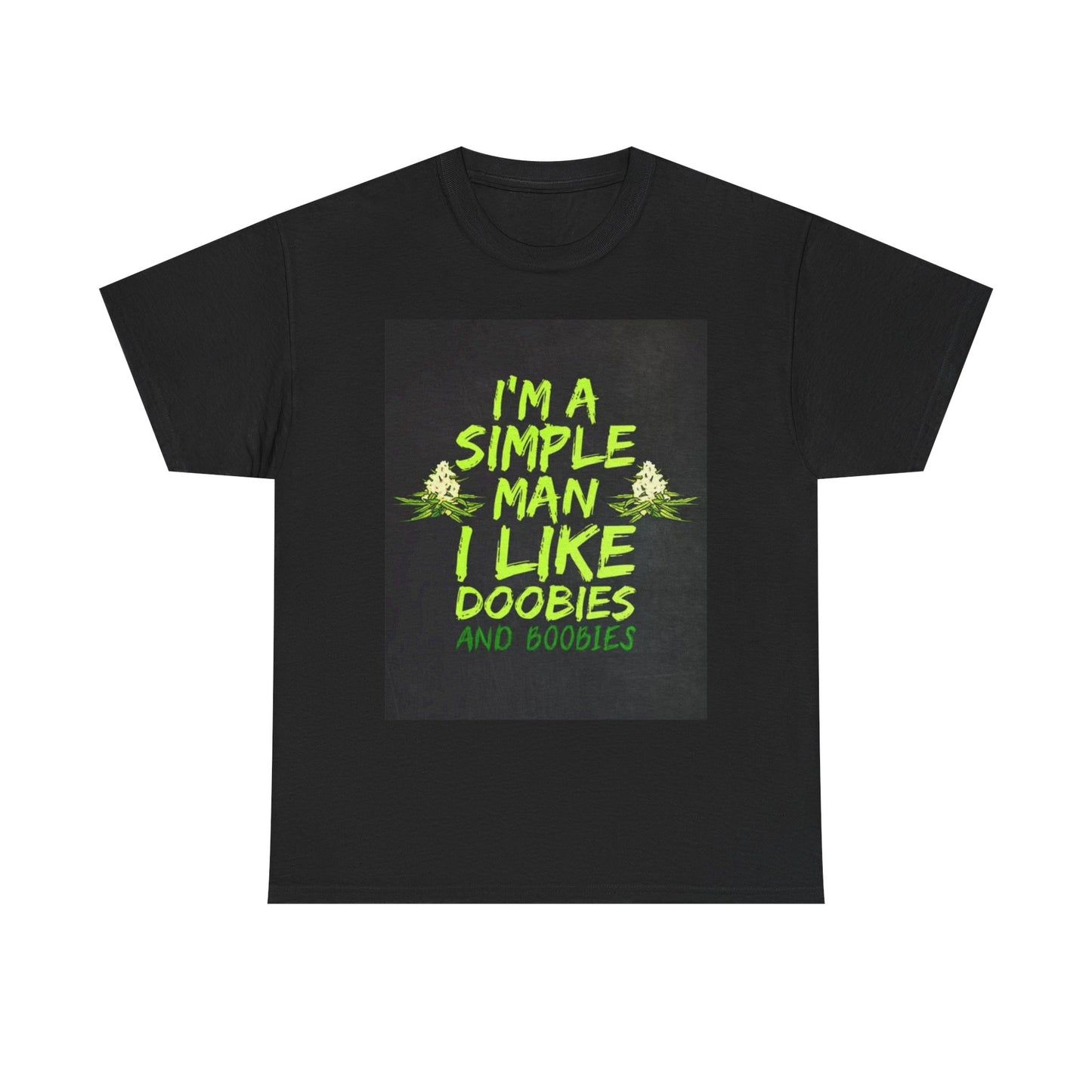 Doobies and Boobies Tshirt Funny Weed Perfect gift Unisex Heavy Cotton Tee