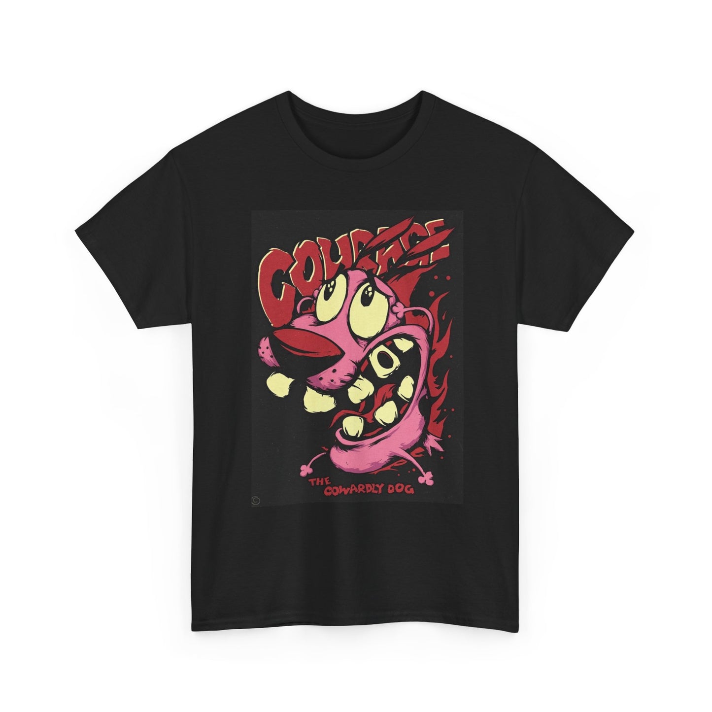 Courage The Cowardly Dog Graphic T Shirt Unisex Cotton Tee NEW
