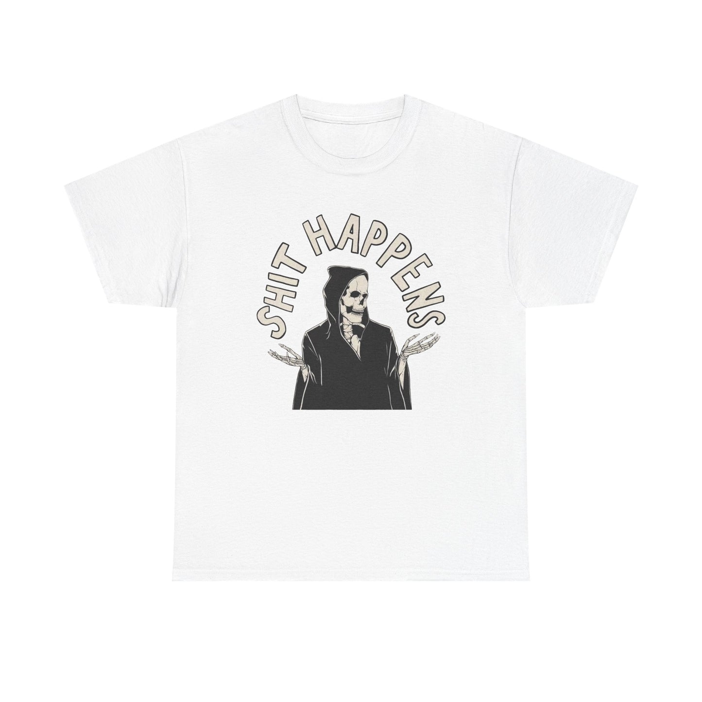 Things Happen Funny Graphic T Shirt NEW Unisex Heavy Cotton Tee