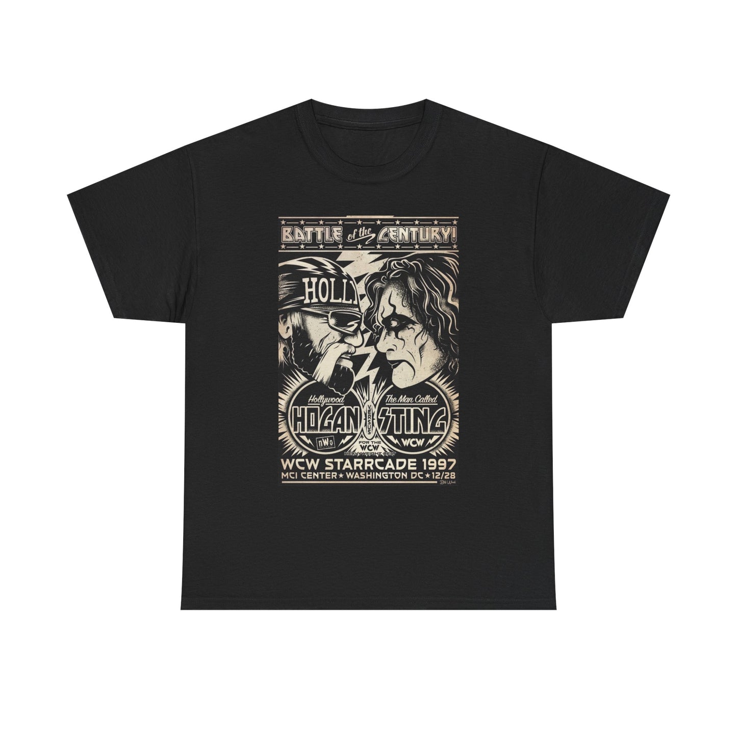 Hogan Vs Sting Graphic T Shirt Vintage Wrestling Retro 90s Unisex Heavy Cotton