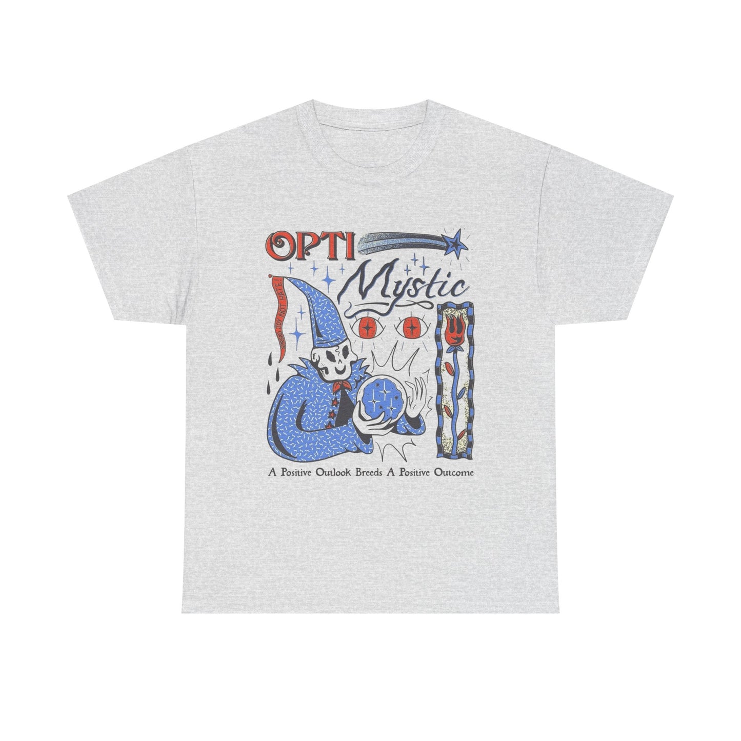 Opti Mystic Wizard Graphic T Shirt New Adult Unisex Heavy Cotton Tee