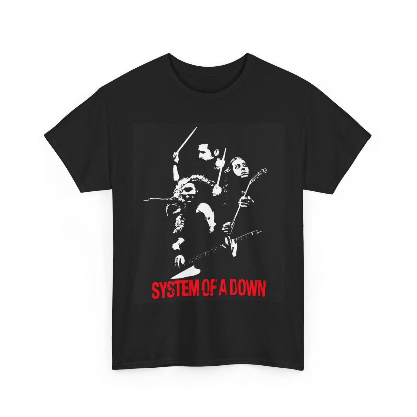 System Of A Down Tshirt Rock Merch Graphic Unisex Heavy Cotton Tee