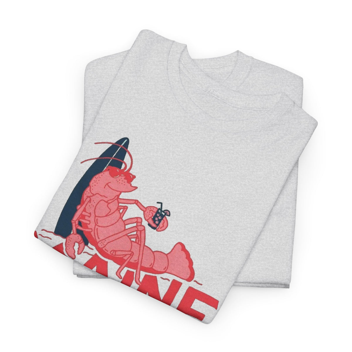 Maine York Beach Lobster Tee | Coastal Vacation Shirt Men's Graphic T Shirt