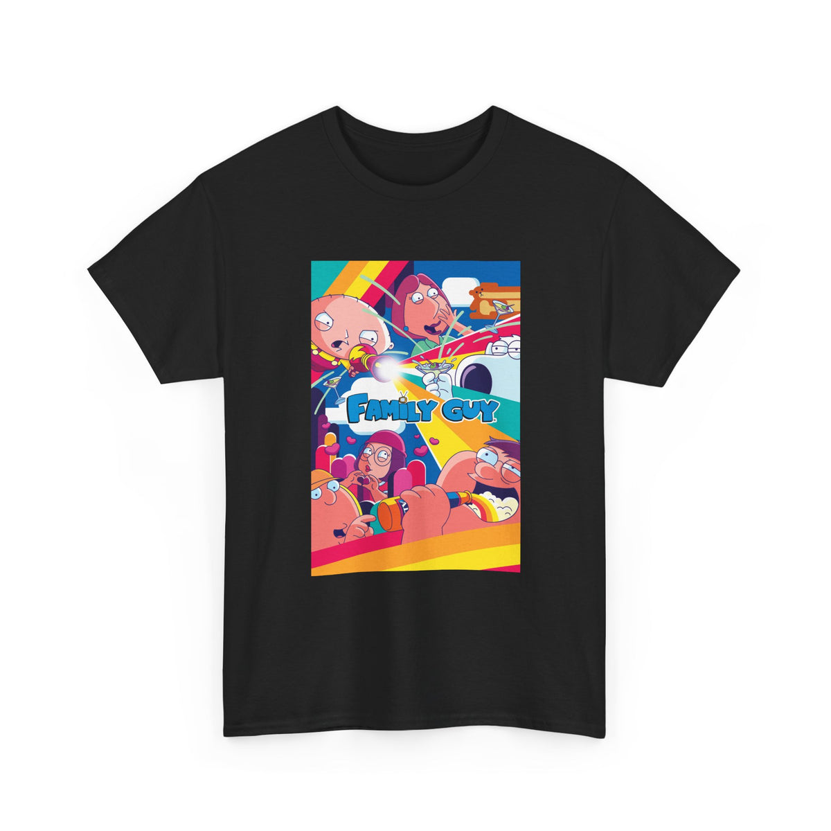 Family Guy Tshirt Funny Poster Full Cast Tv Series Unisex Heavy Cotton Tee