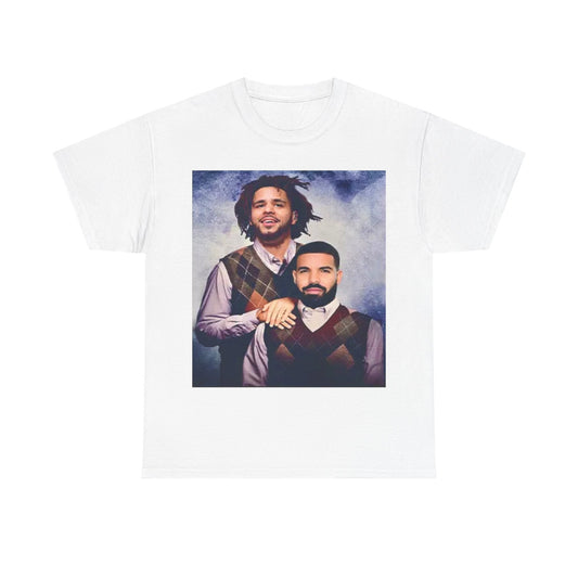 Drake T-shirt j Cole Stepbrothers tee hip hop vintage  funny tour Heavy Cotton