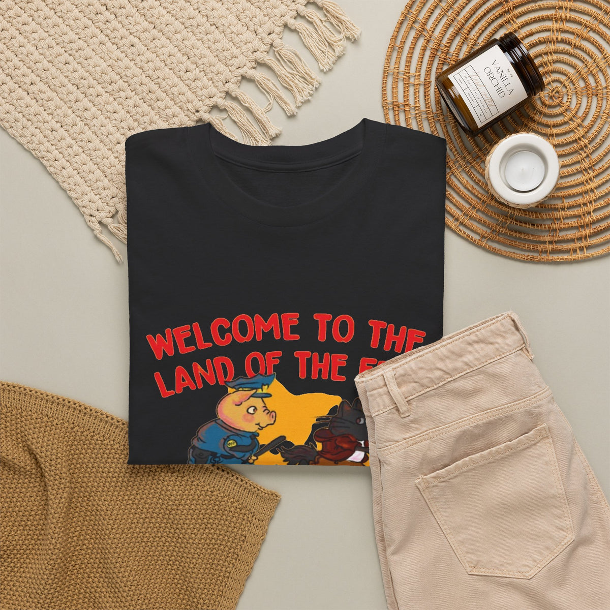 Welcome to the Land of the Free Comply or Die T-Shirt Men's Graphic Tee