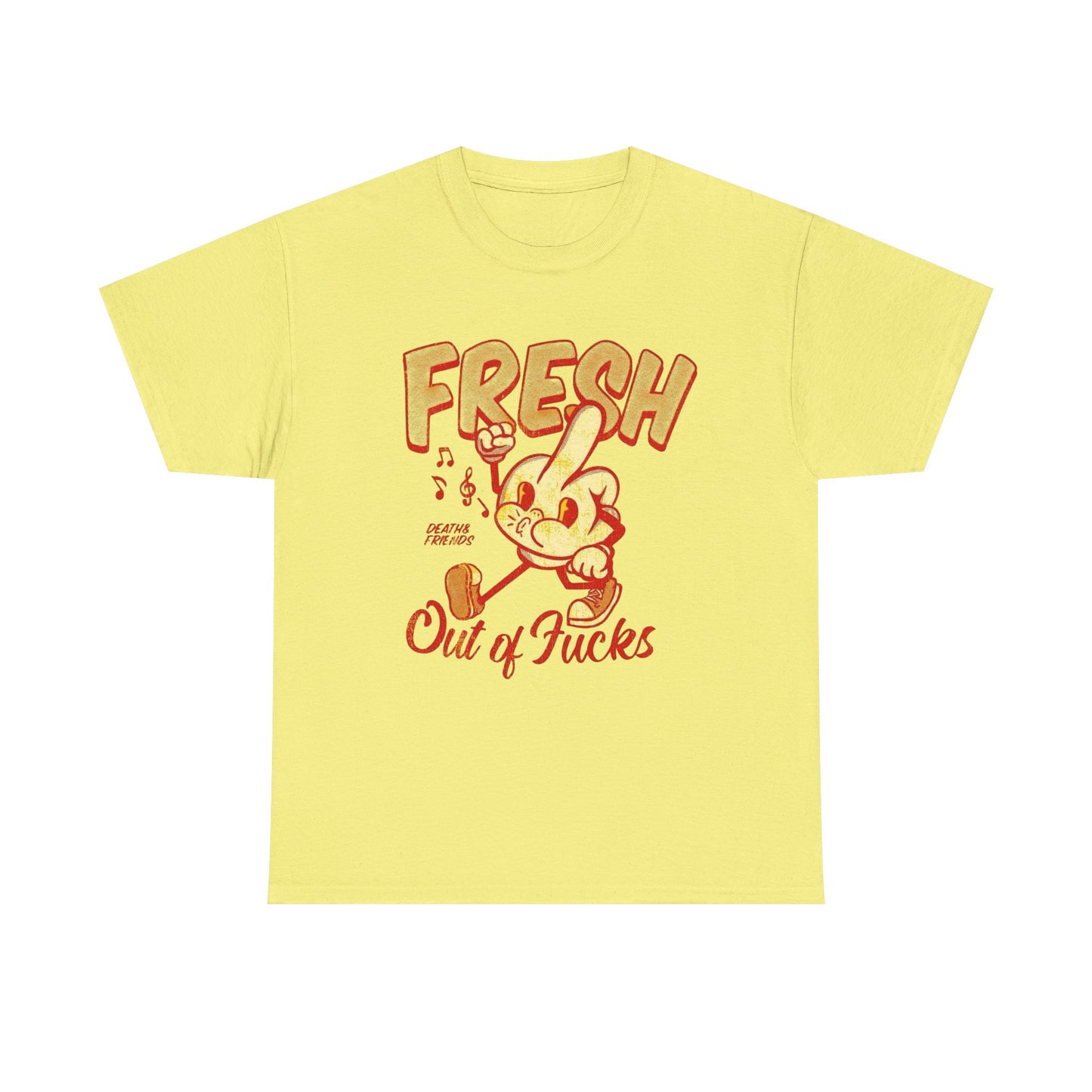 Fresh Out Of Cares Graphic T Shirt NEW Adult Unisex Heavy Cotton Tee
