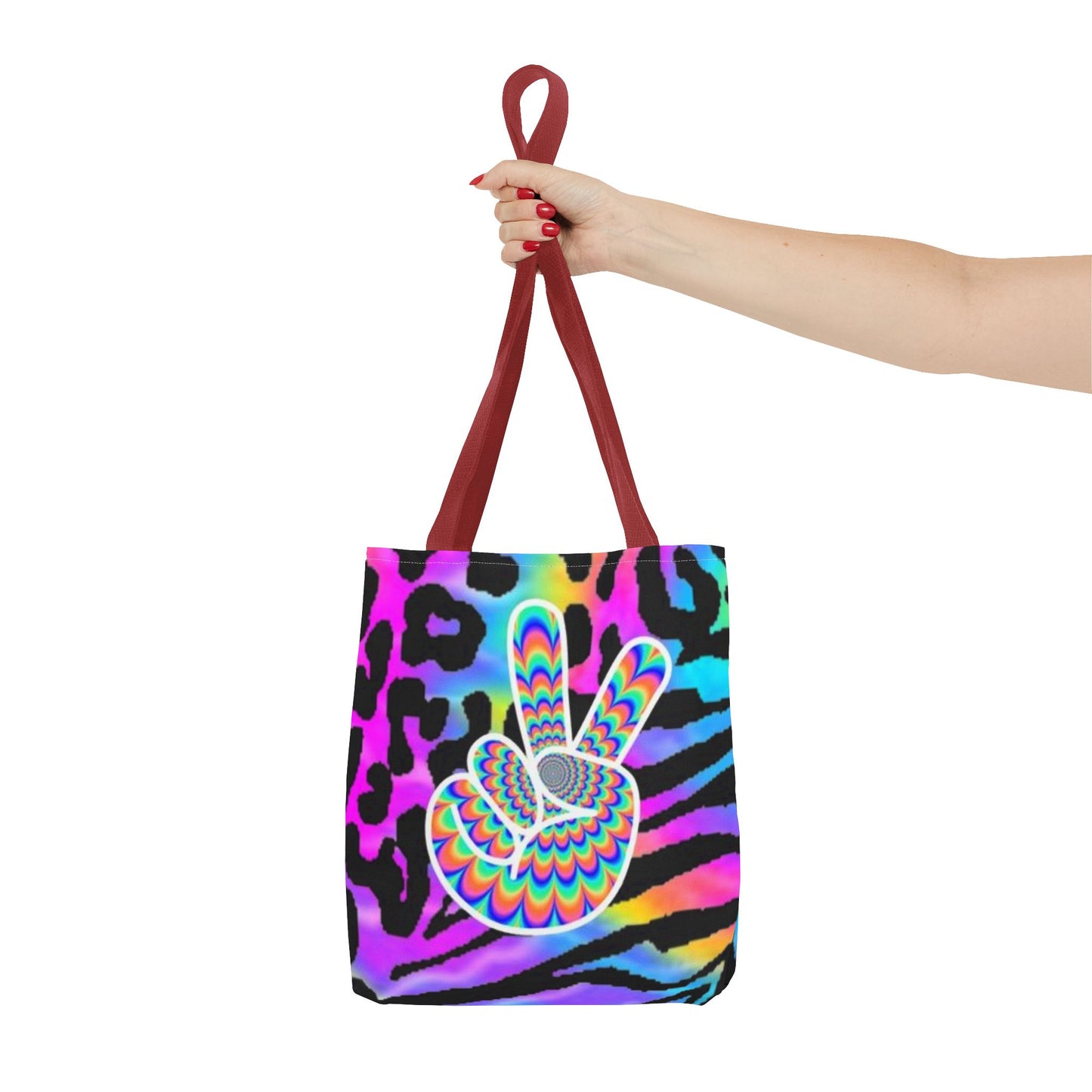 Peace Sign NEON All Over Print BRAND NEW Purse, Pocketbook,Travel Tote Bag