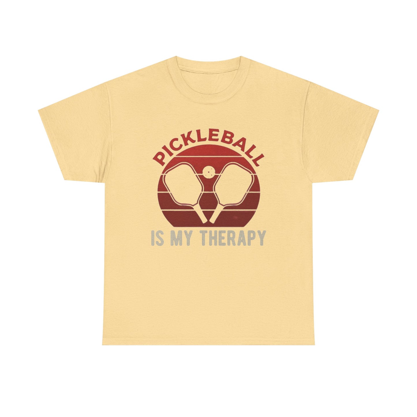 Pickleball Is My Therapy Graphic T Shirt Cotton Tee Apparel New