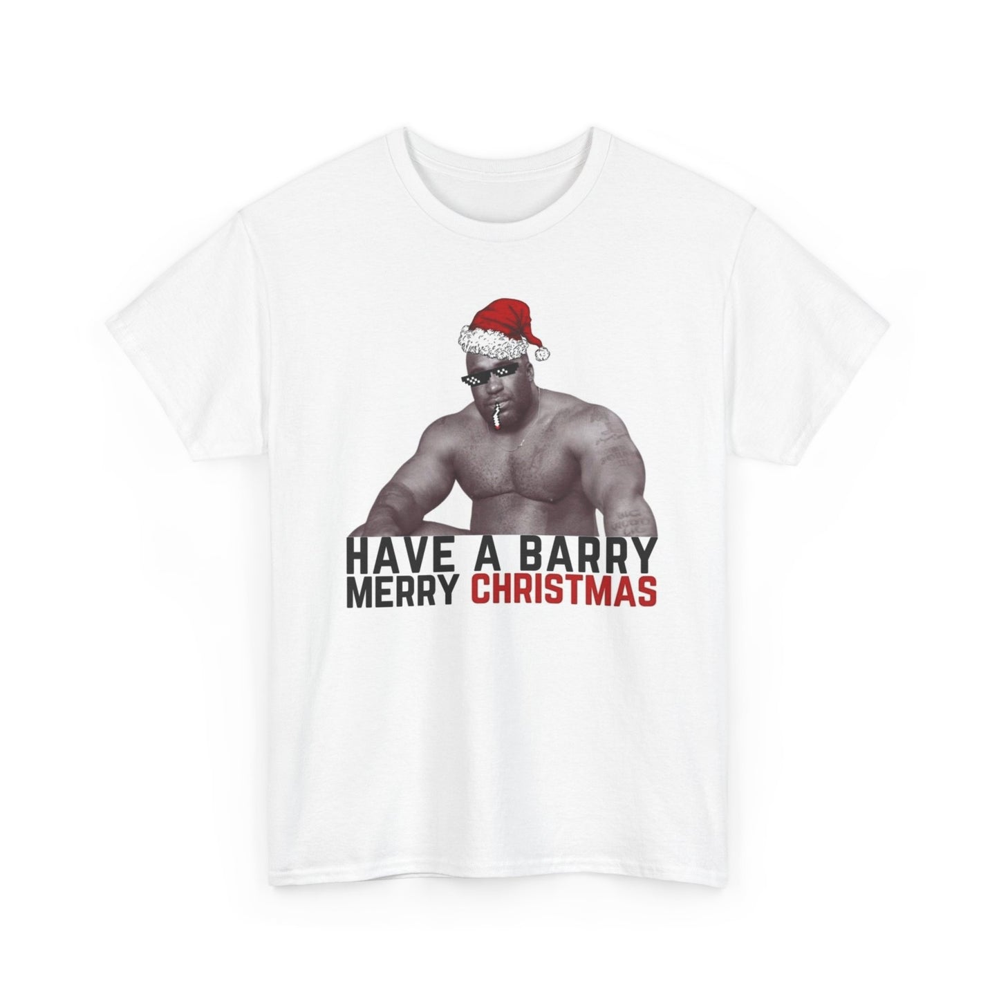 Barry Merry Christmas Funny Viral T Shirt Happy Holidays Funny Unisex Heavy Joke