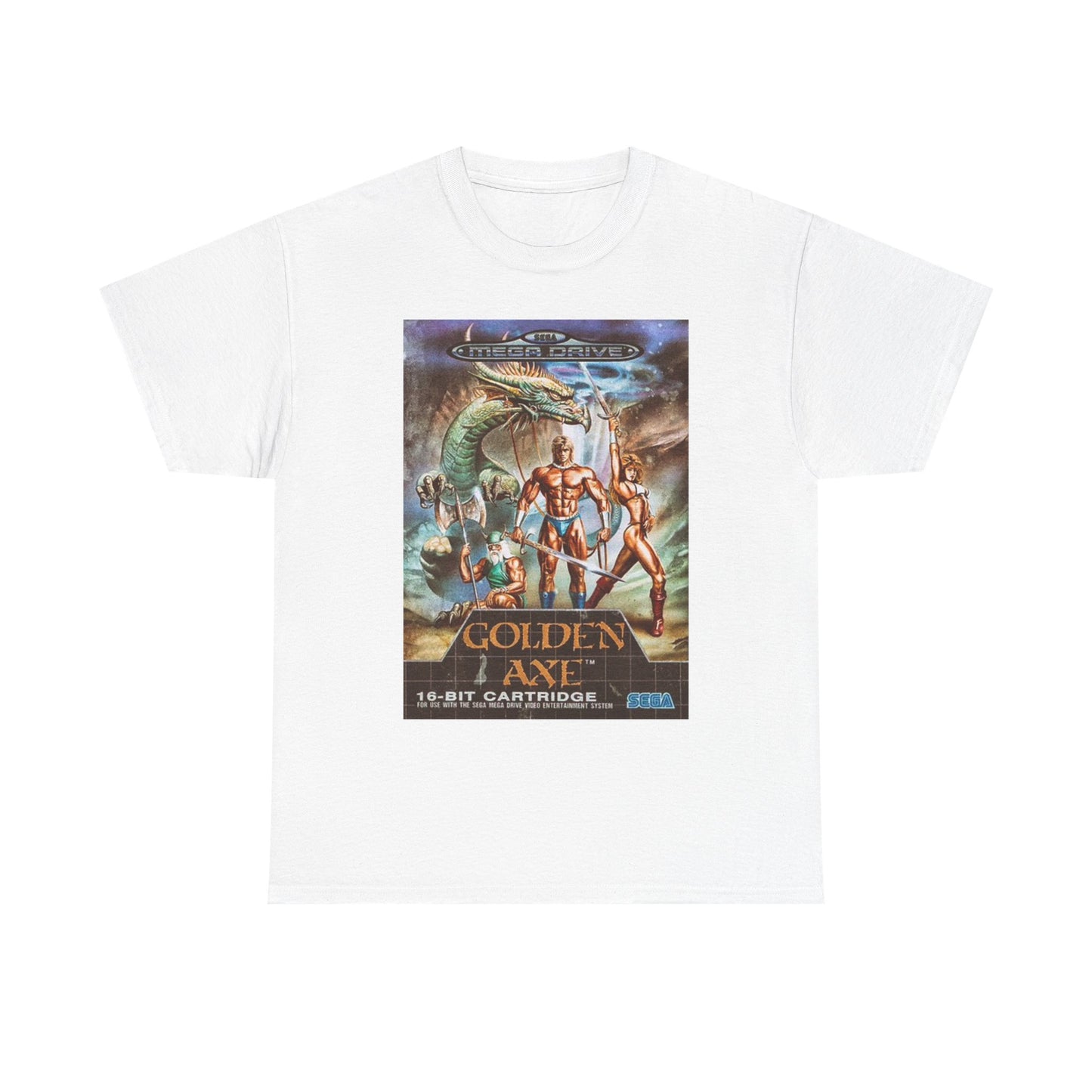 Golden Axe T Shirt Vintage Video Games Retro Unisex Heavy Cotton Tee
