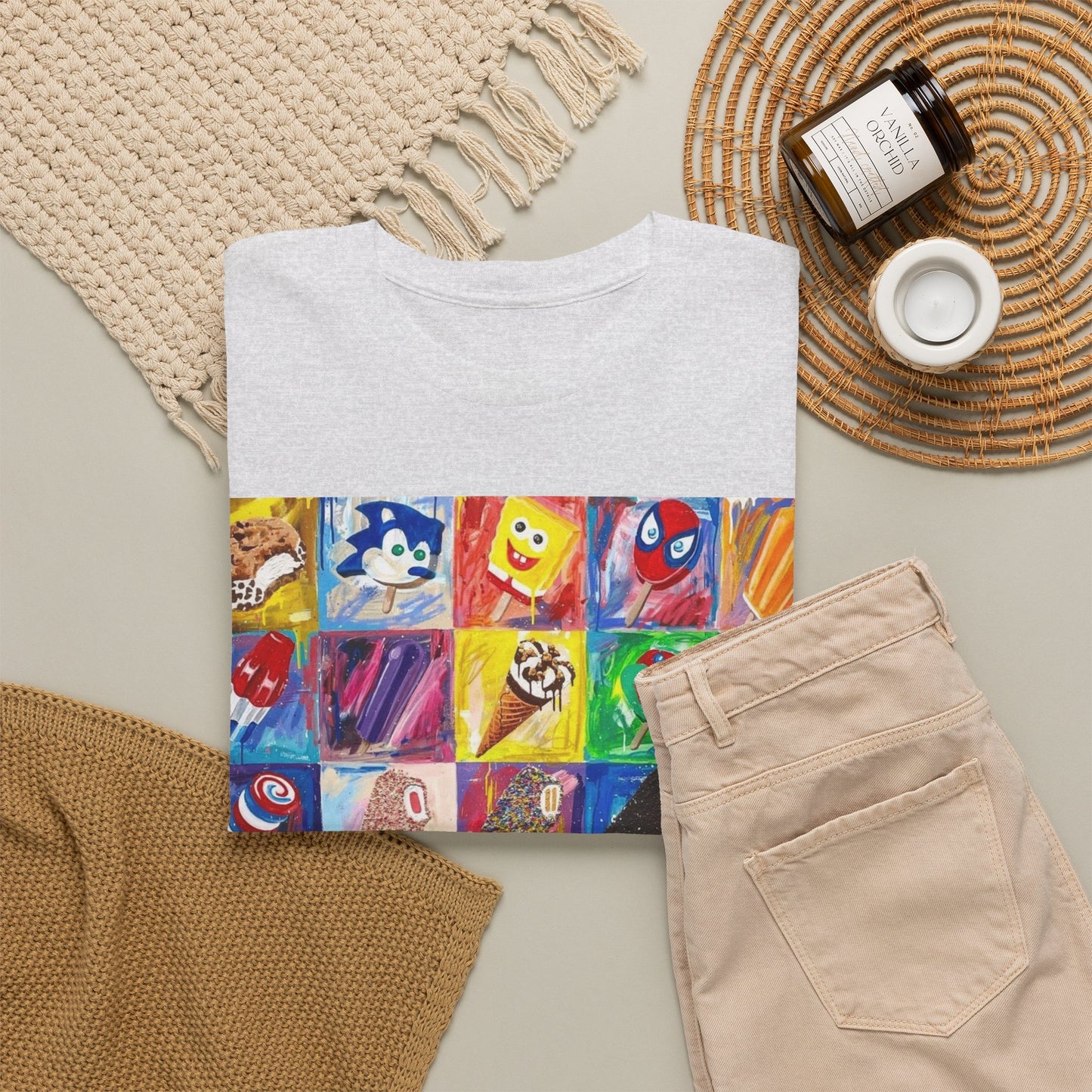Ice Cream Menu Graphic T Shirt