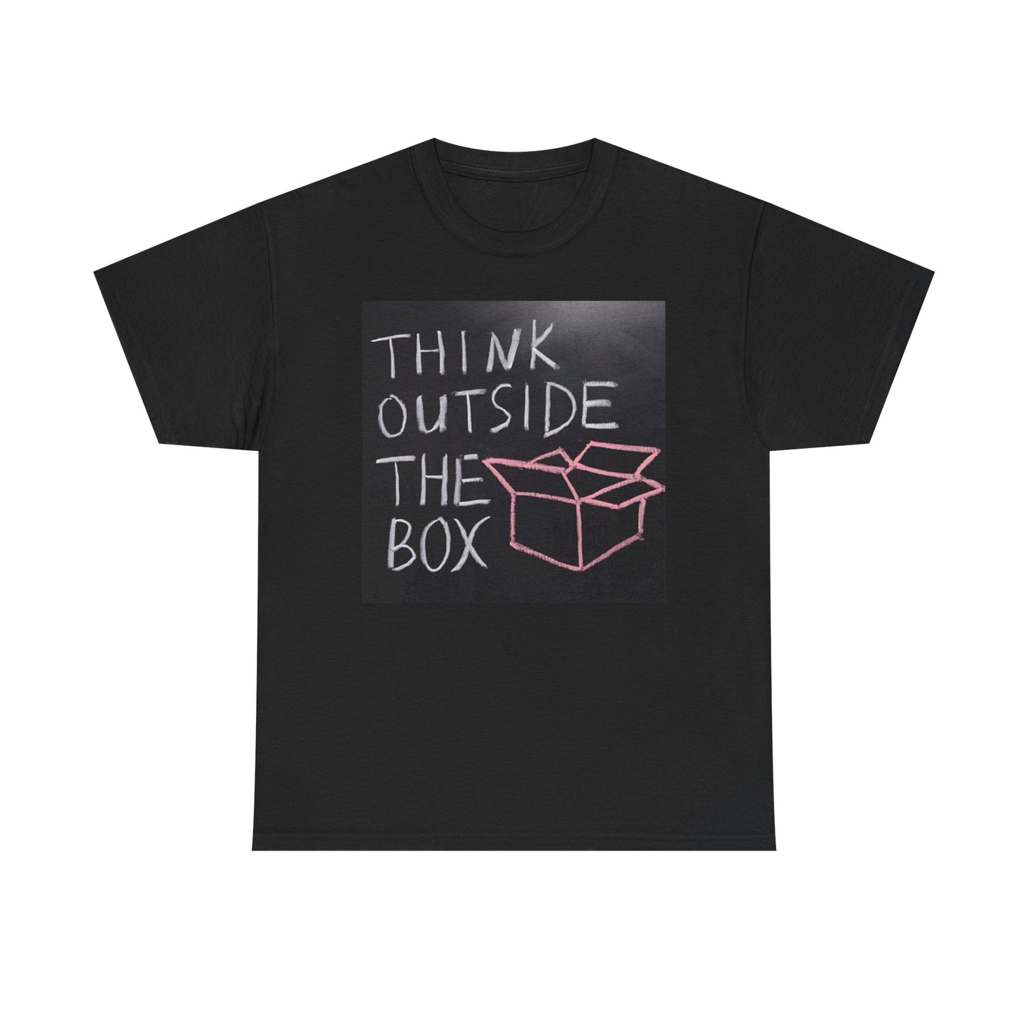 Think Outside The Box Graphic T Shirt Jokes Art Unisex Heavy Cotton Tee