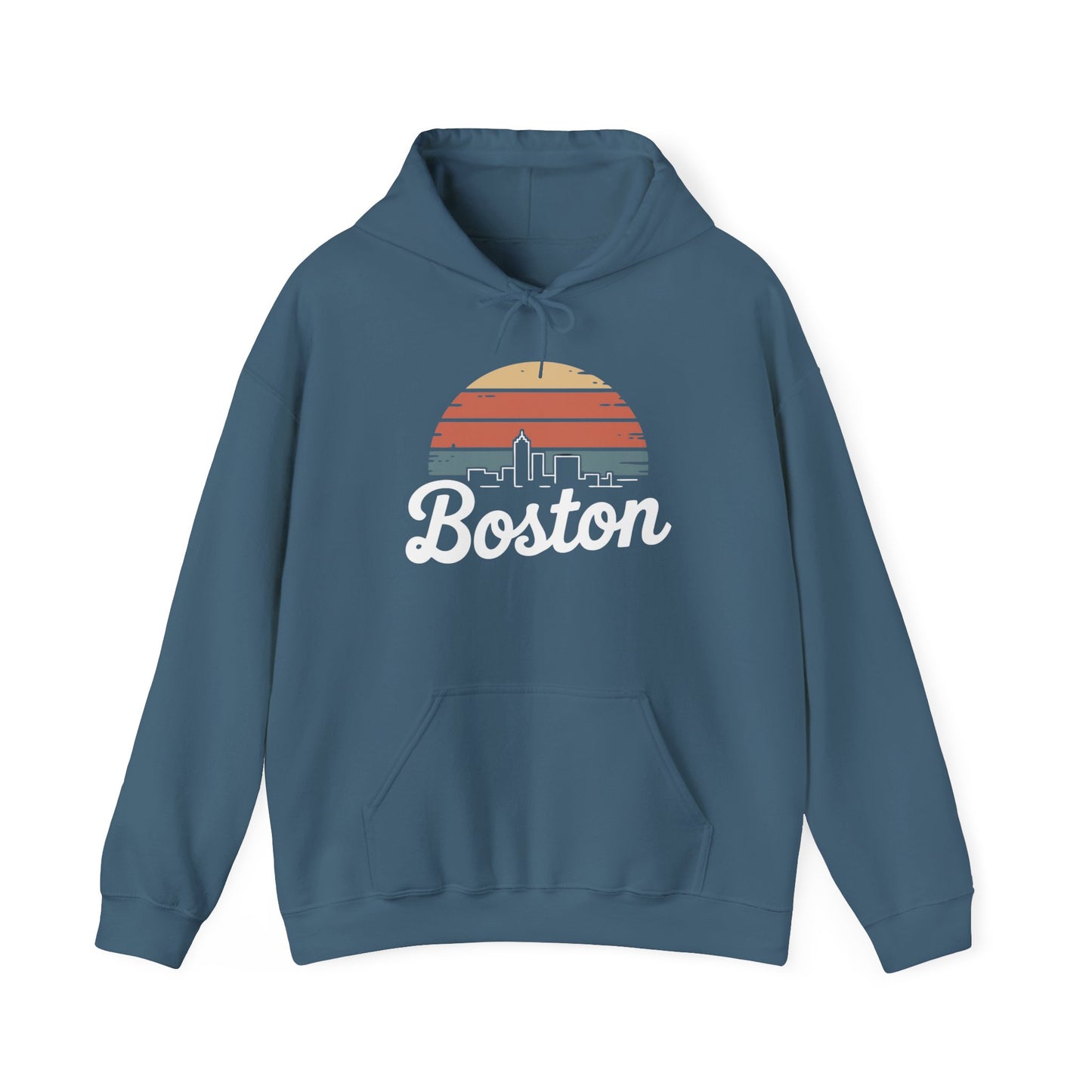 Boston Skyline Graphic Hoodie NEW Unisex Heavy Blend™ Hooded Sweatshirt