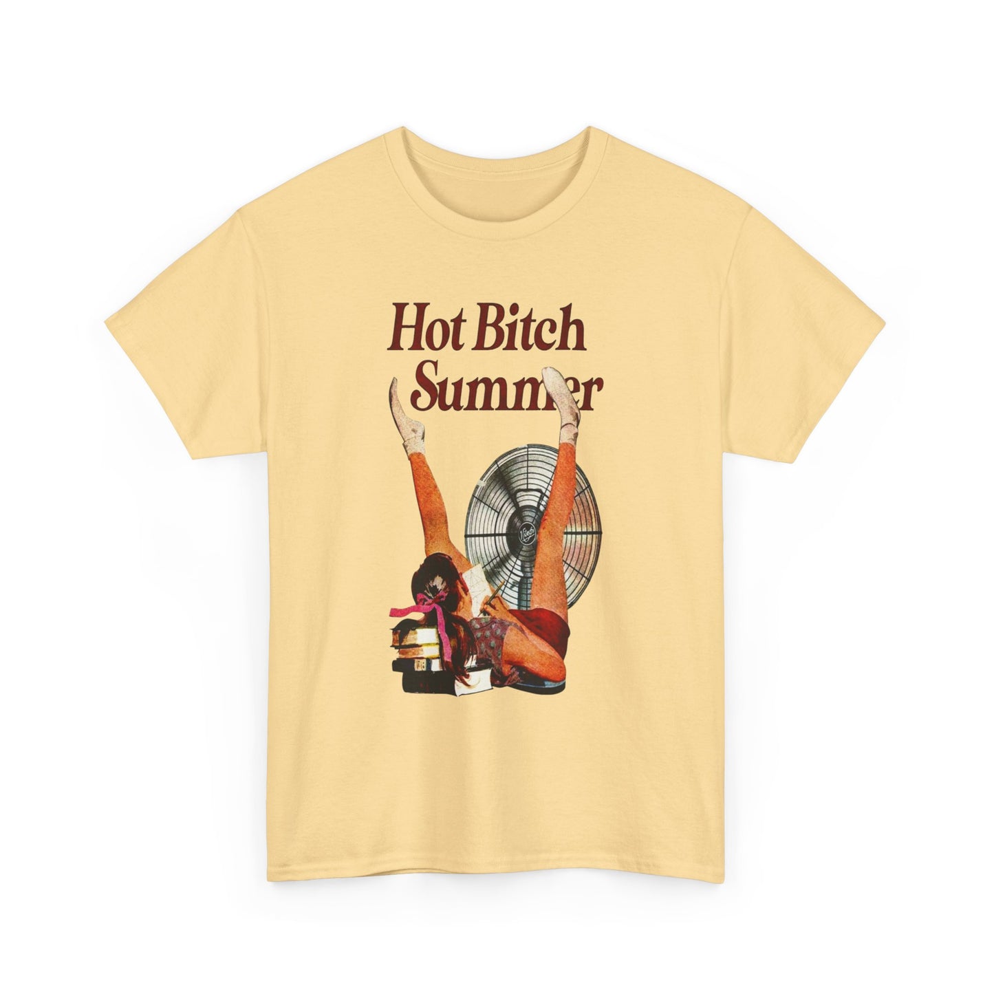 Hot Bitch Summer Graphic T-Shirt Womens Comfy Cotton Tee NEW