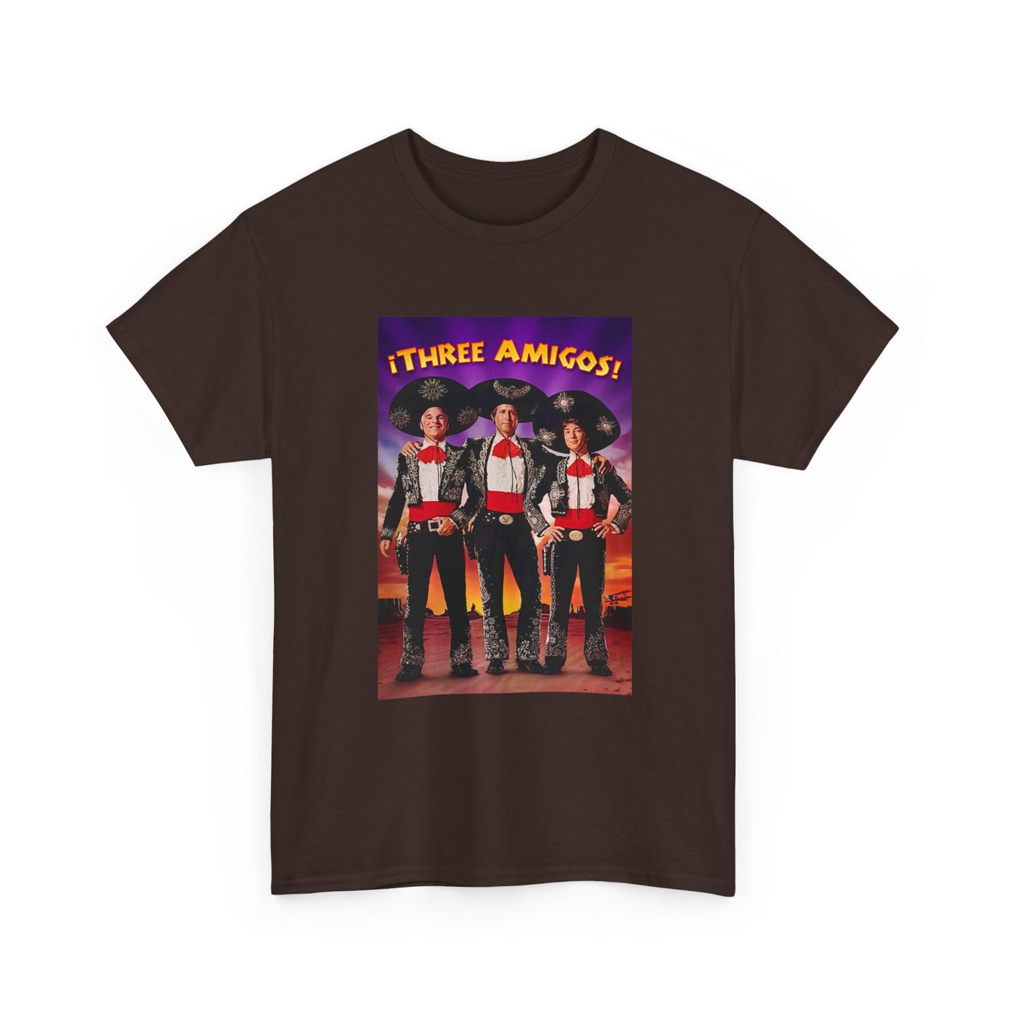 Three Amigos Tshirt Steve Martin Graphic Vintage Comedy Unisex Heavy Cotton Tee