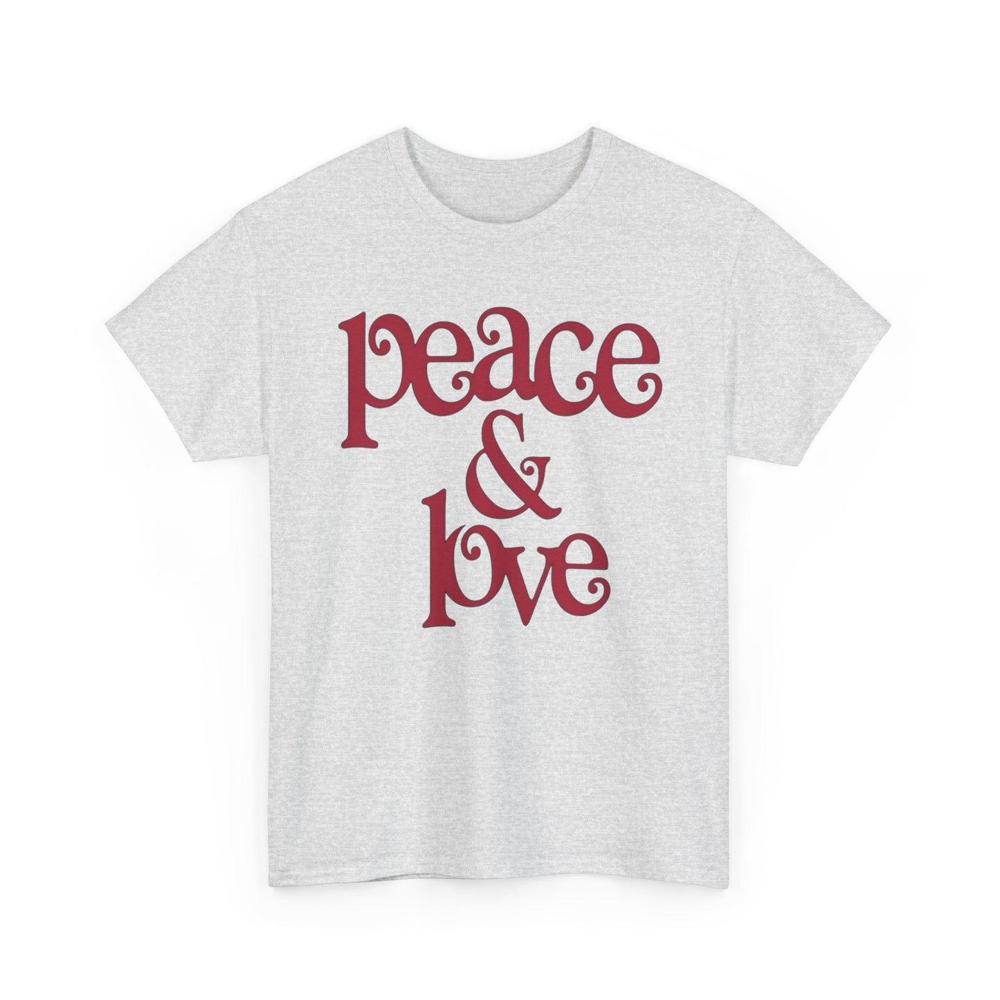 Peace And Love Retro Graphic T Shirt Adult NEW