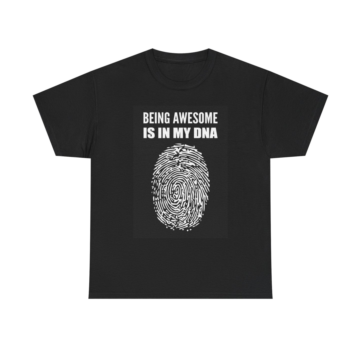 Awesome Is In My DNA T Shirt Funny Gift Unisex Heavy Cotton Tee