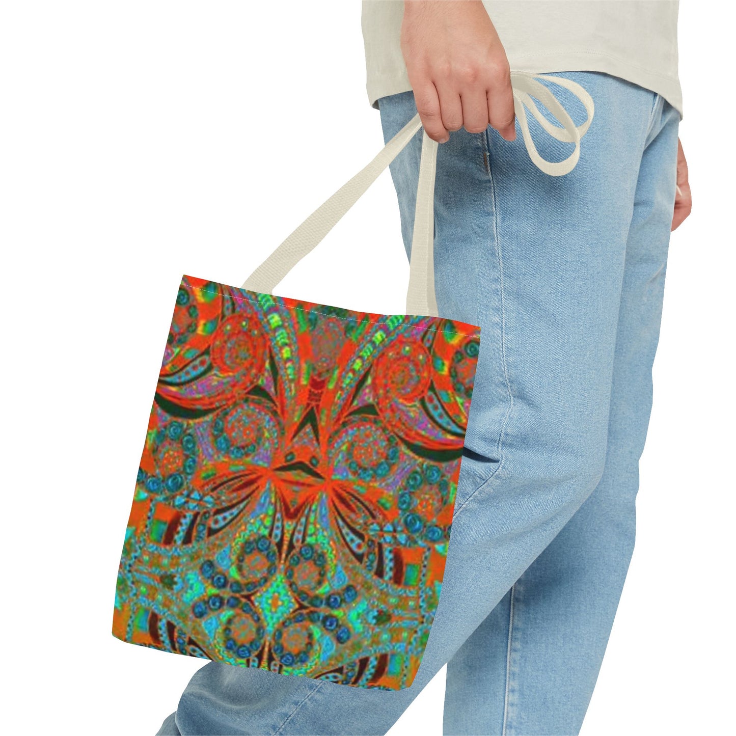 Orange And Green Multi Color BRAND NEW MODERN Tote Bag (AOP)