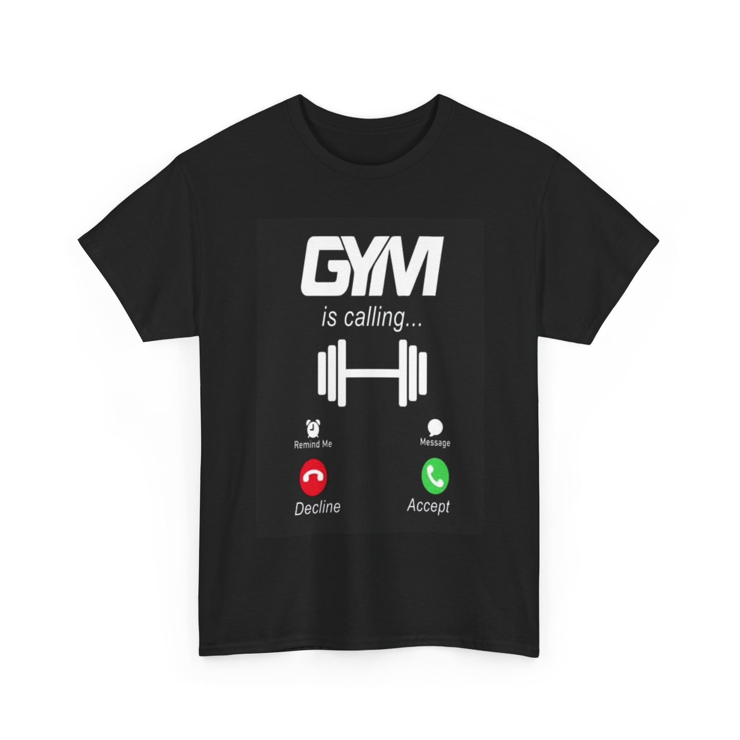 Gym Is Calling Shirt Workout Gear Lifting Unisex Heavy Cotton Tee