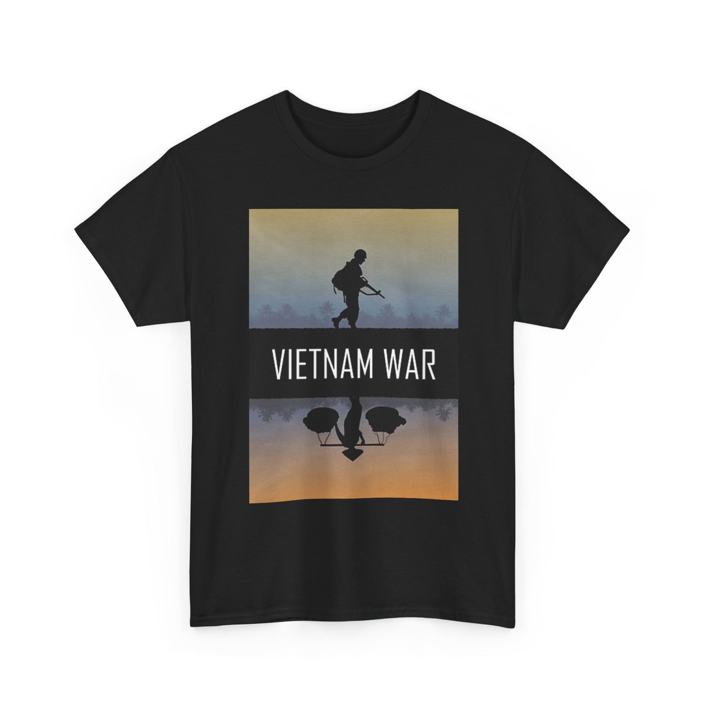 Vietnam War Graphic T Shirt Retro USA Unisex Heavy Cotton Tee