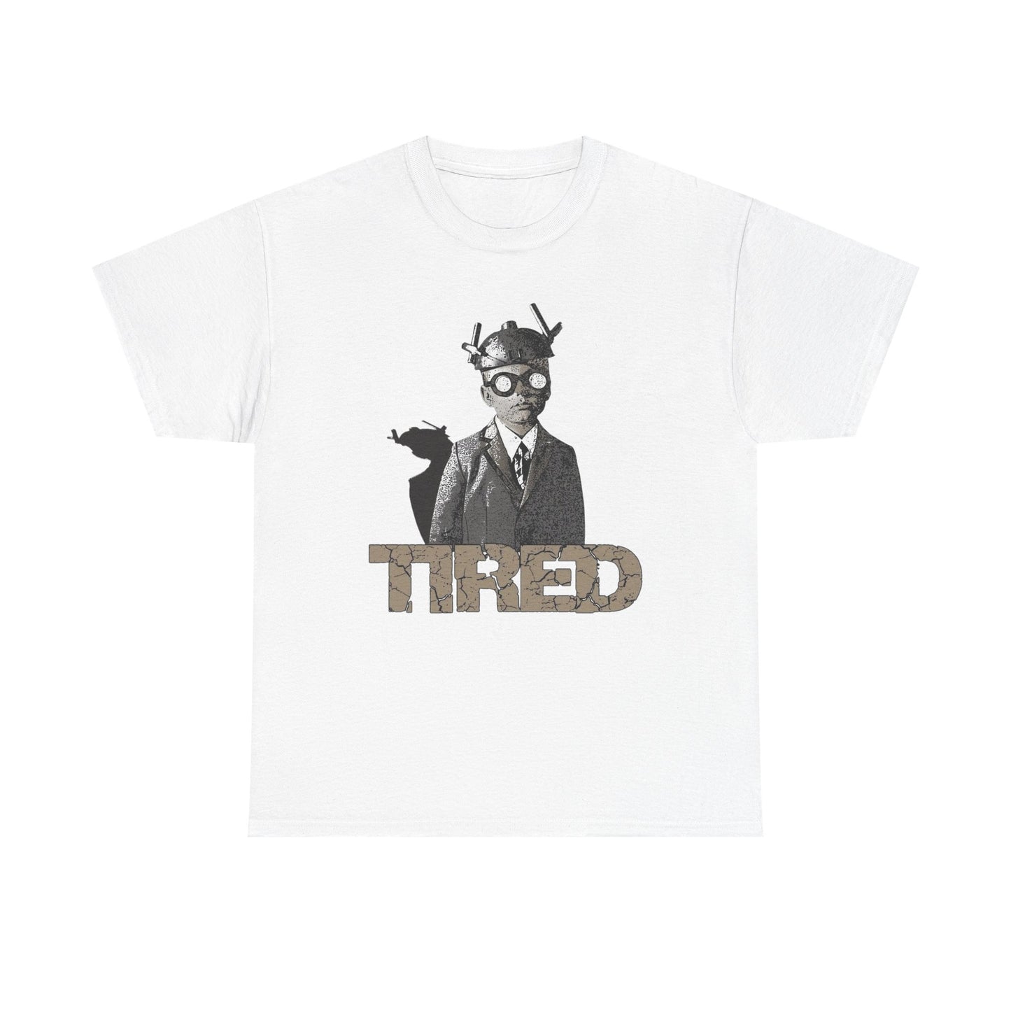 Tired Art Graphic T Shirt NEW GIFT Unisex Heavy Cotton Tee