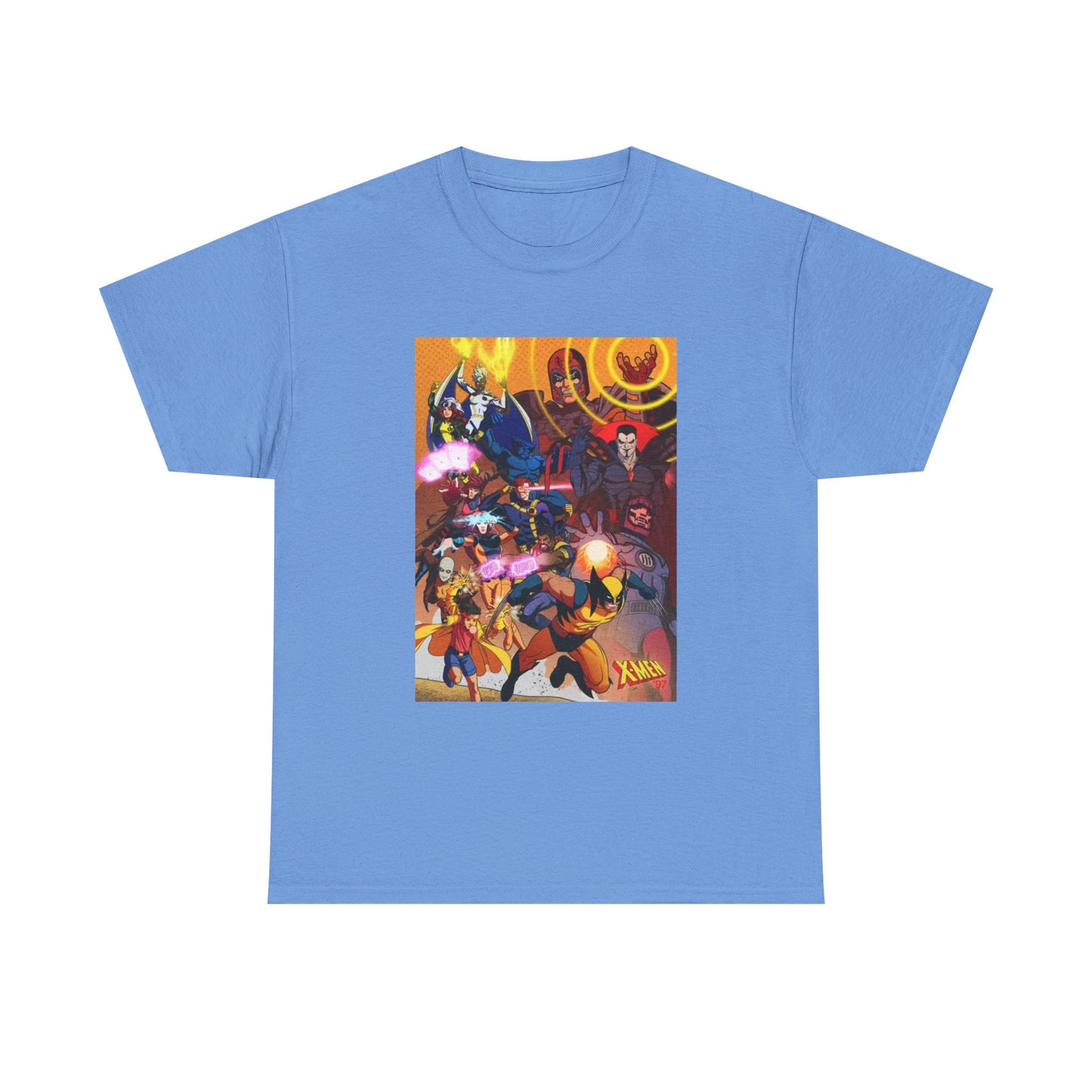 Cartoon Graphic Tee Xmen Comic Book Retro Vintage Tee Unisex Heavy Cotton Tee