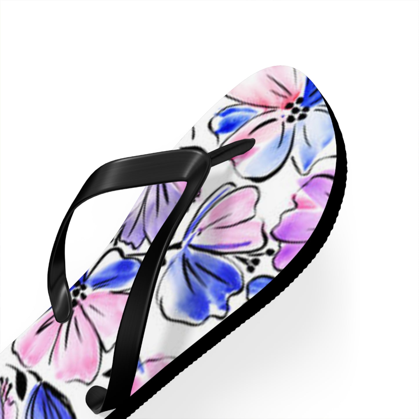 Blue Flowers Summer Sandals Summer Flip Flops Slides BRAND NEW