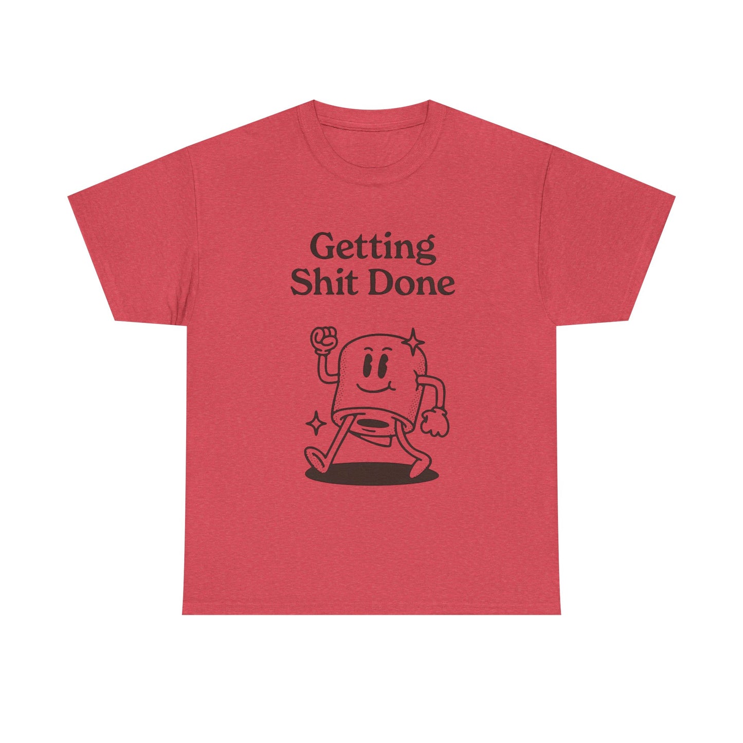 Getting It Done Funny Jokes Graphic T Shirt Unisex Heavy Cotton Tee Gift
