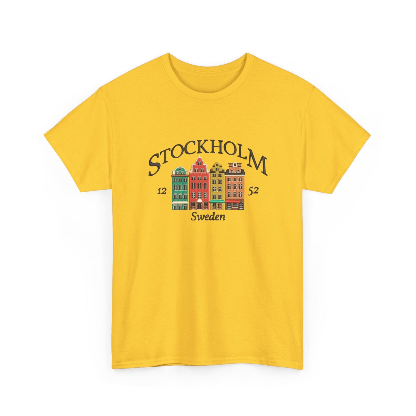 Stockholm Sweden Graphic T Shirt NEW Unisex Heavy Cotton Tee