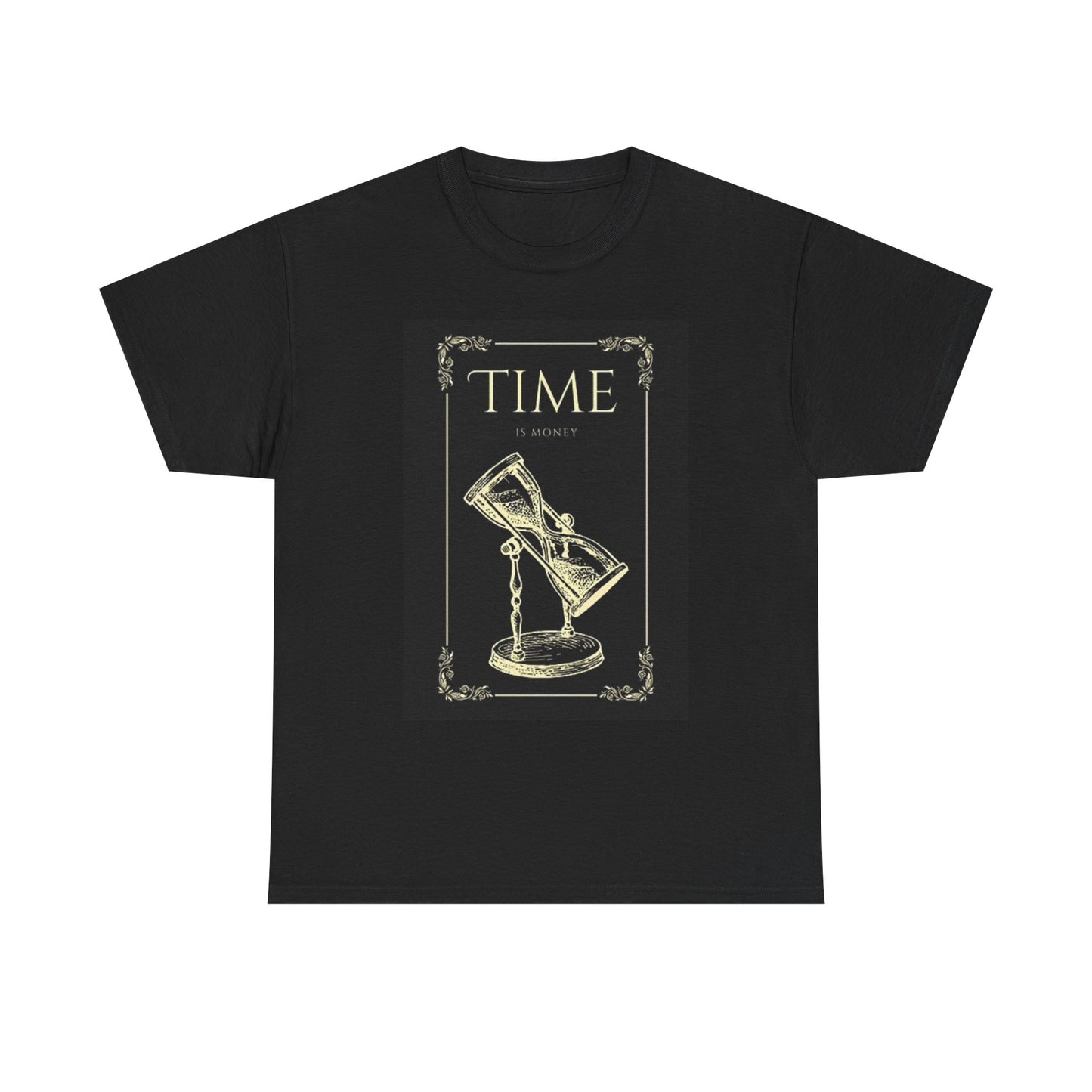 Time Is Money Graphic T Shirt Vintage Art Unisex Heavy Cotton Tee