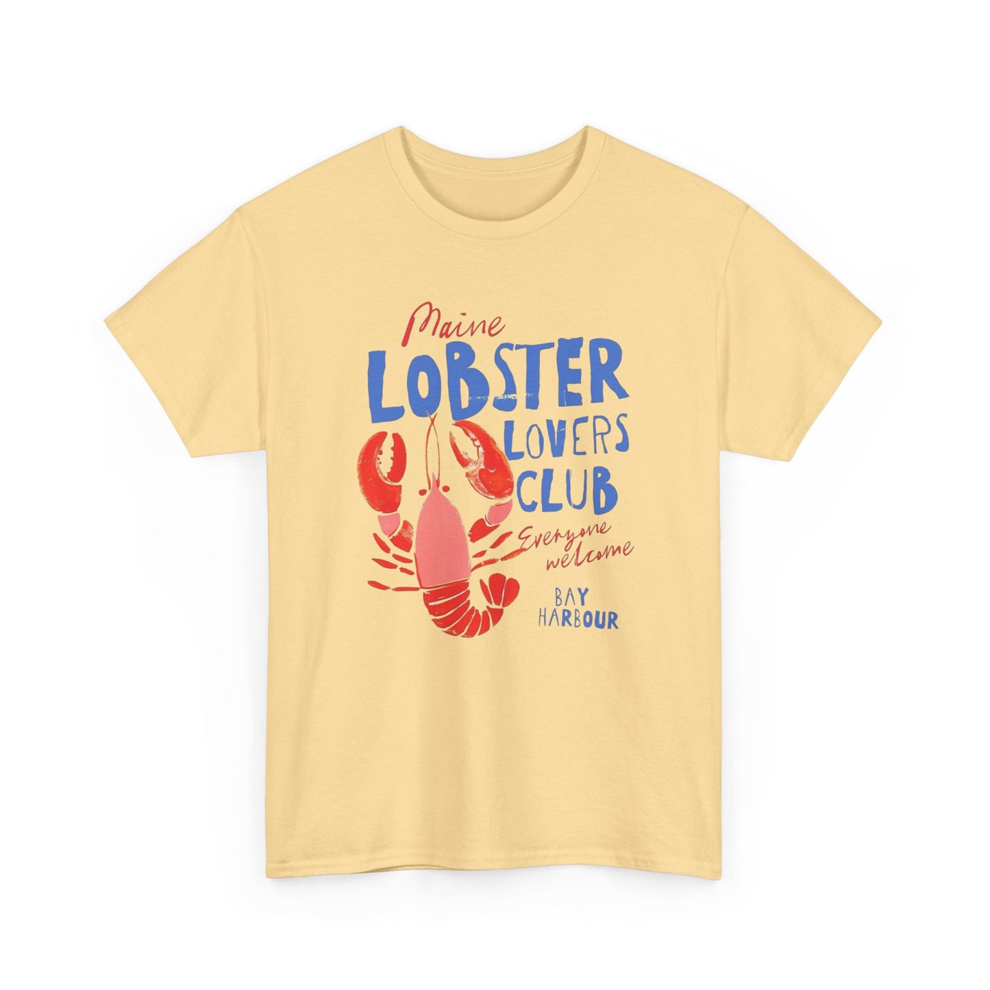 Maine Lobster Lovers Club Graphic T Shirt NEW ADULT