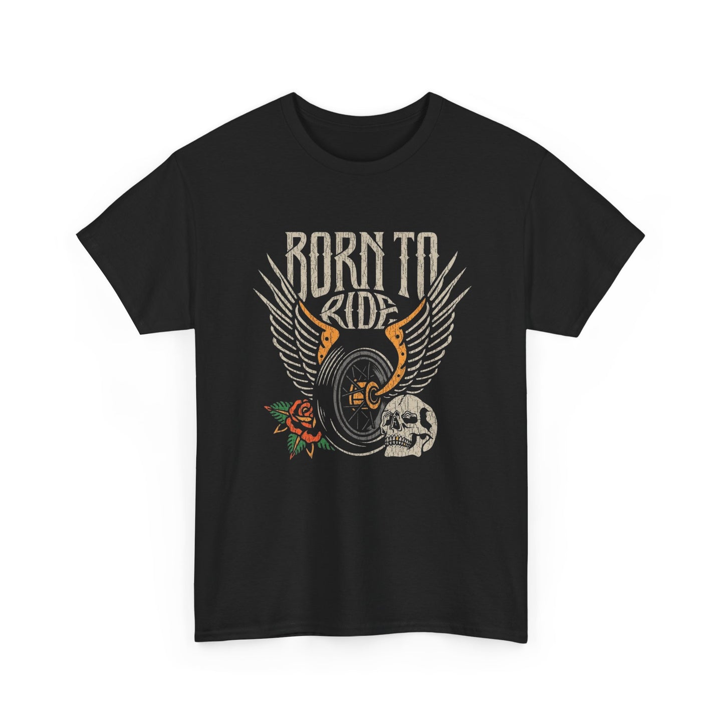Born To Ride Graphic T-Shirt Cotton Tee New Gift Vintage