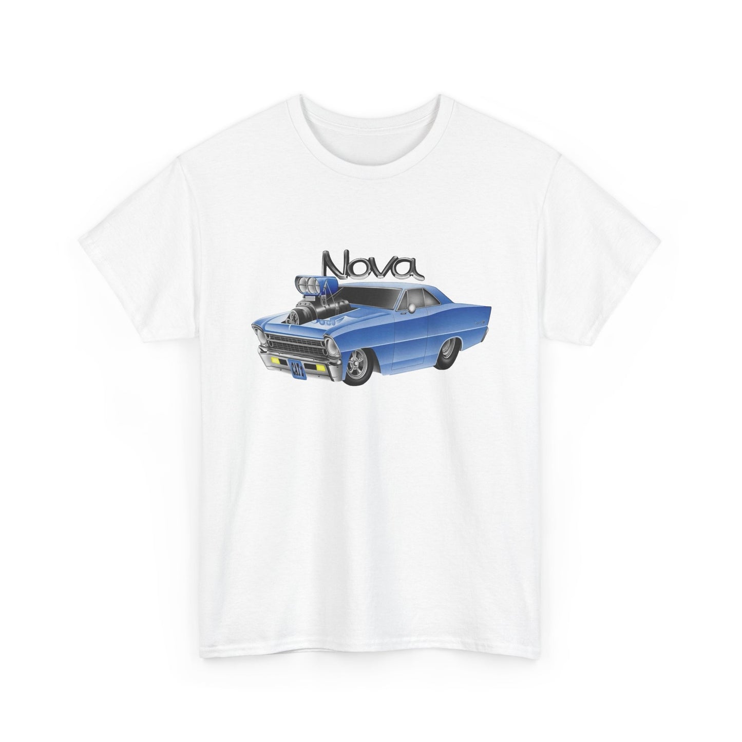 Chevy Nova Classic Muscle Car Graphic T Shirt Unisex Heavy Cotton Tee NEW