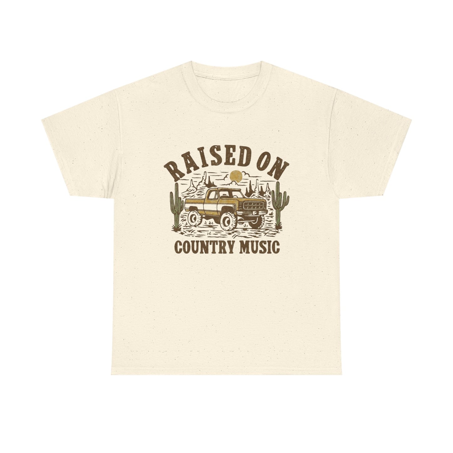 Raised On Country Music Graphic T Shirt ADULT NEW