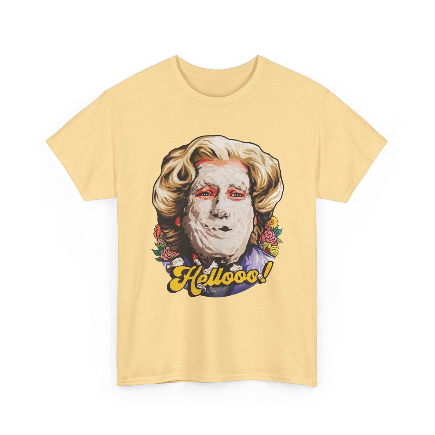 Ms Doubtfire Funny Vintage T-Shirt Men's Women's Heavy Cotton Tee NEW GIFT