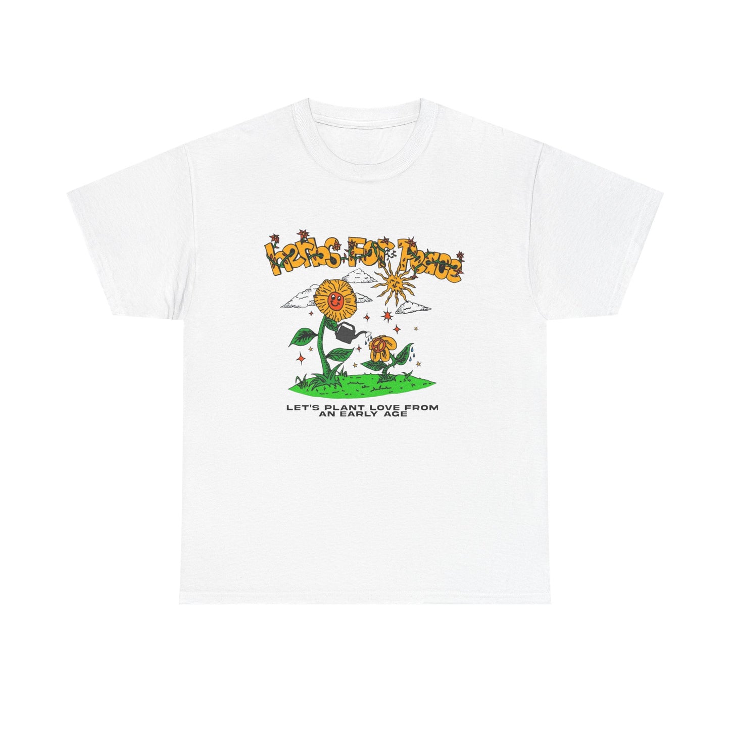 Herbs For Peace Graphic T Shirt NEW Adult Unisex Heavy Cotton Tee