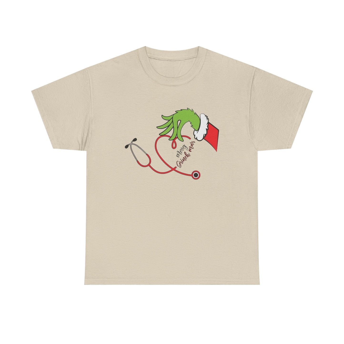Grinch Doctor Nurse Graphic T Shirt NEW Unisex Heavy Cotton Tee