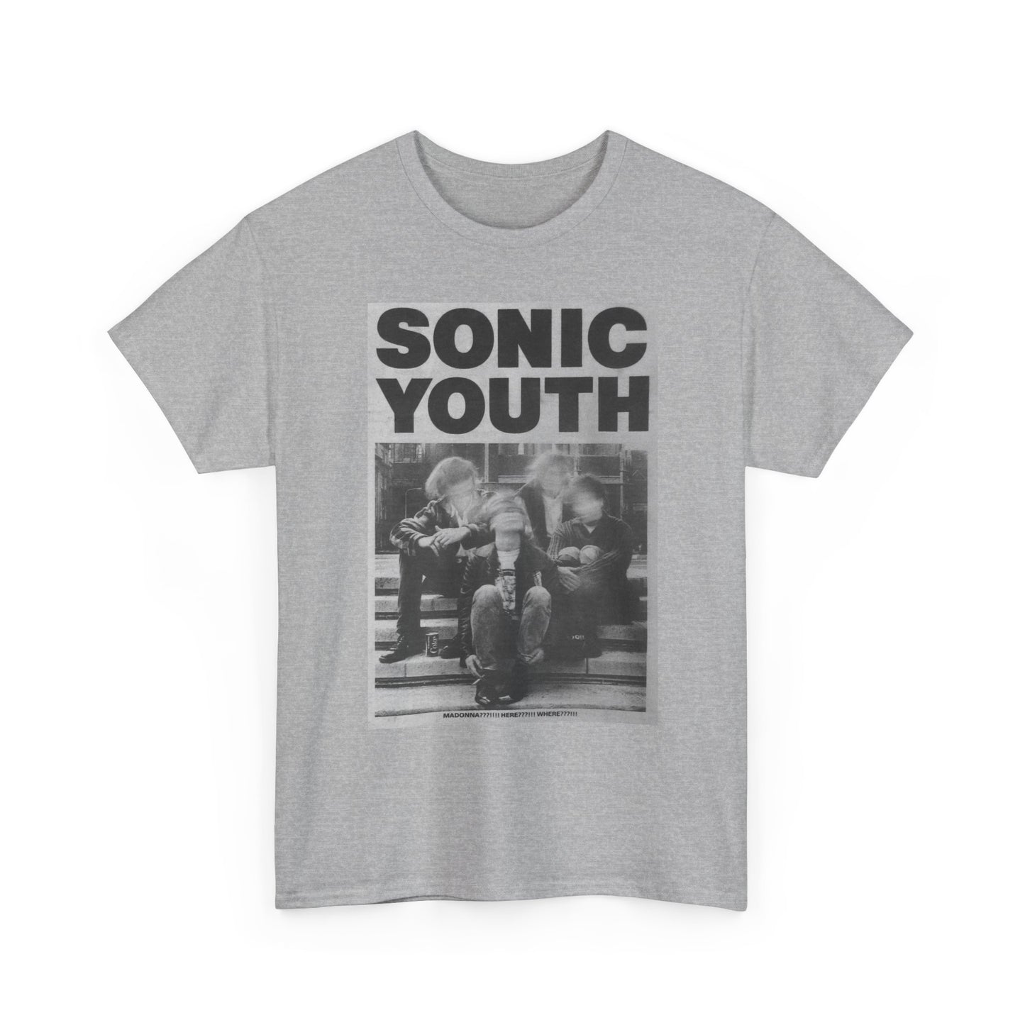 Sonic Youth Graphic T Shirt Vintage Rock Tour Unisex Heavy Cotton Tee
