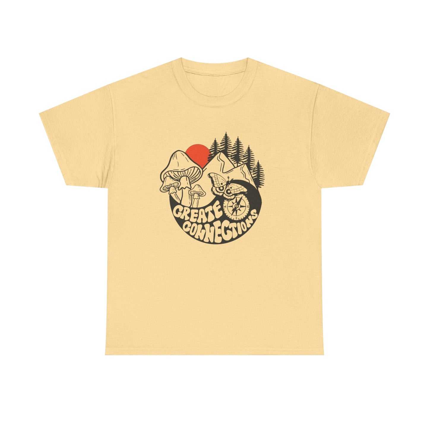 Create Connections Graphic T Shirt Unisex Heavy Cotton Tee