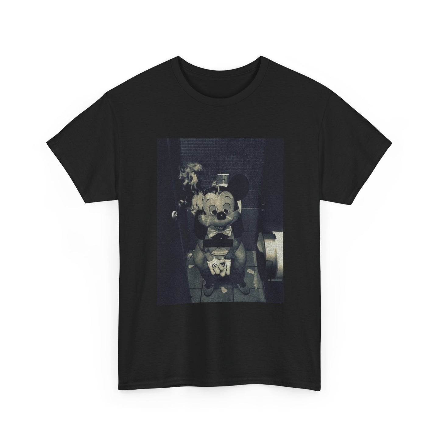 Mouse Smoking Retro Photo Tshirt Vintage Graphic New York Unisex Heavy Cotton